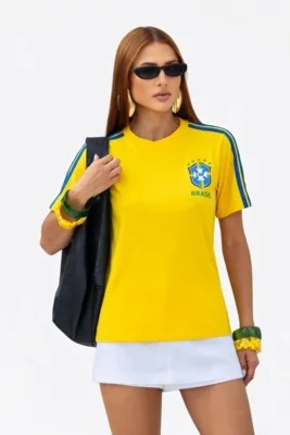 T Shirt D Bell Outlet Fashion Brasil Seleção Amarela